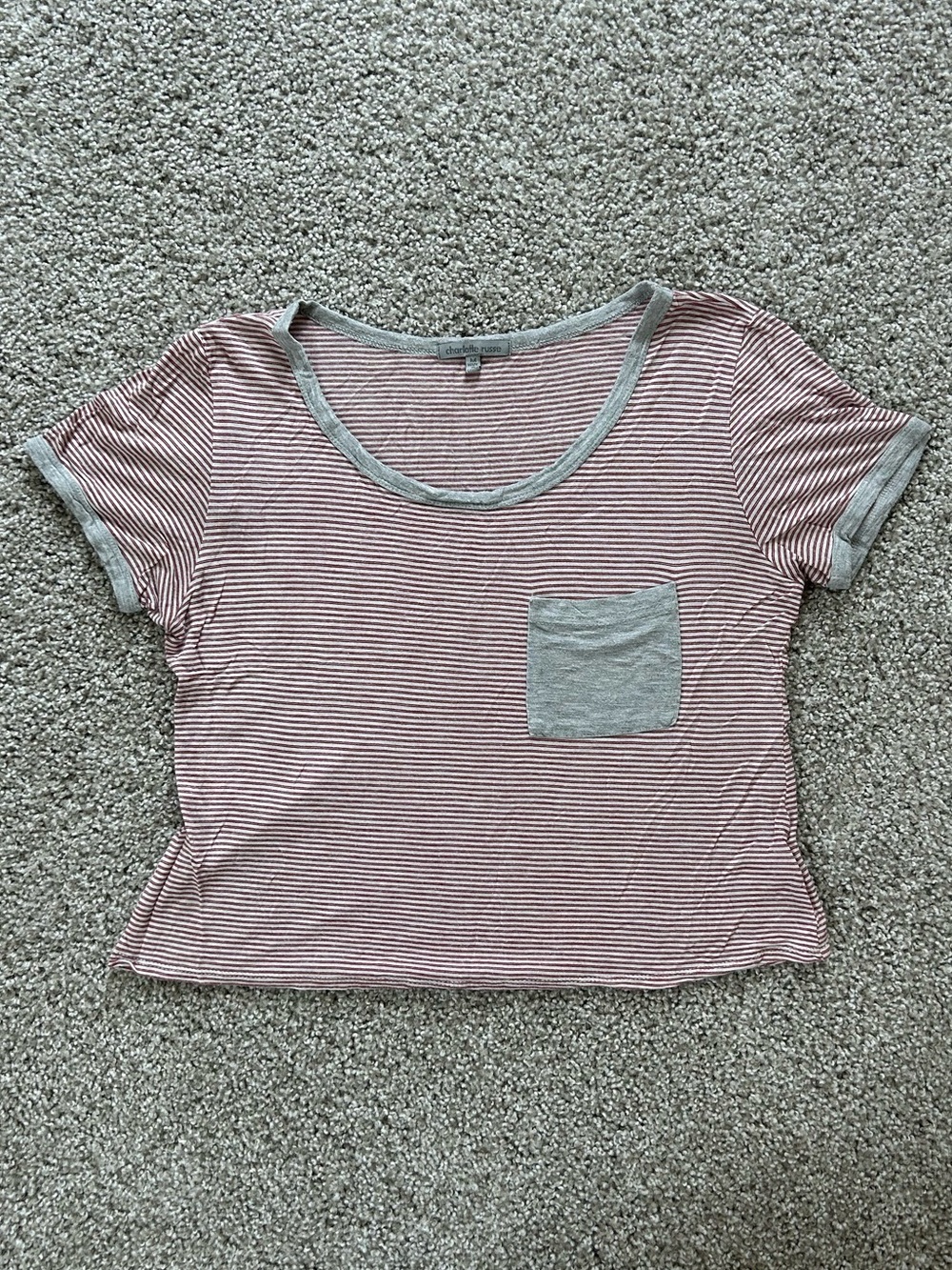 charlotte russe striped tee